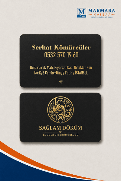 Oval Kesim Kabartma Laklı Kartvizit - Görsel 3
