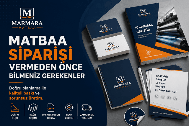Matbaa Siparişi Vermeden Önce Bilmeniz Gereken 10 Önemli Nokta