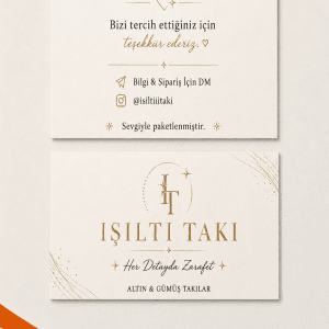 Teşekkür Kartı